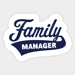Family Manager / Navy Sticker